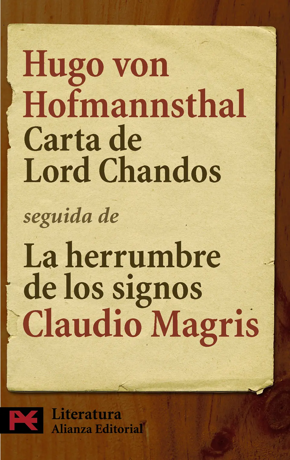 Hugo von Hofmannsthal - Carta de Lord Chandos 1