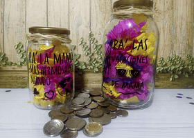 Alcancía Motivacional Vidrio Grande