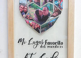 Cuadro Vidrio Corazón