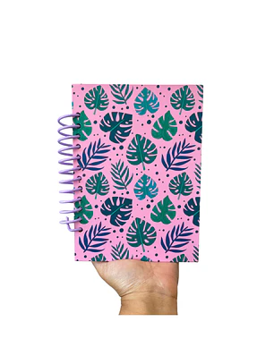 Cuaderno Monstera Rosa