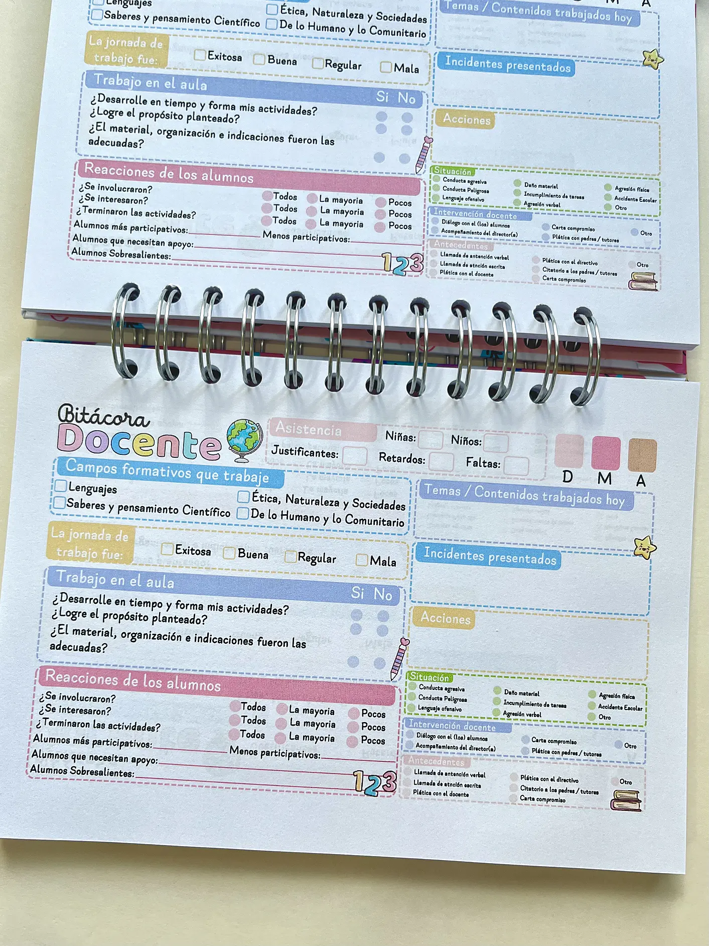 Bitacora Docente Emojis 8