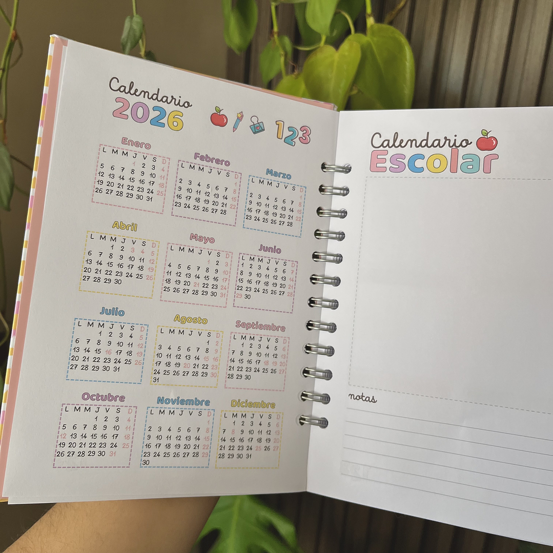 Planner docente 2026 ( Pre-escolar ) Flores 2