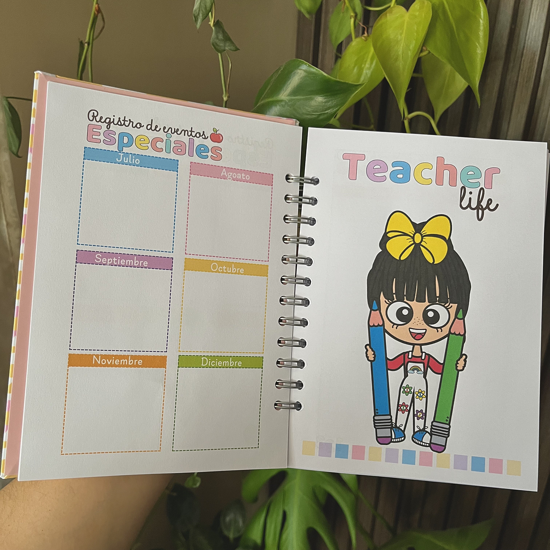 Planner docente 2026 ( Pre-escolar ) Flores 13