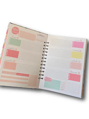 Planner 2026 Lineas Colores 