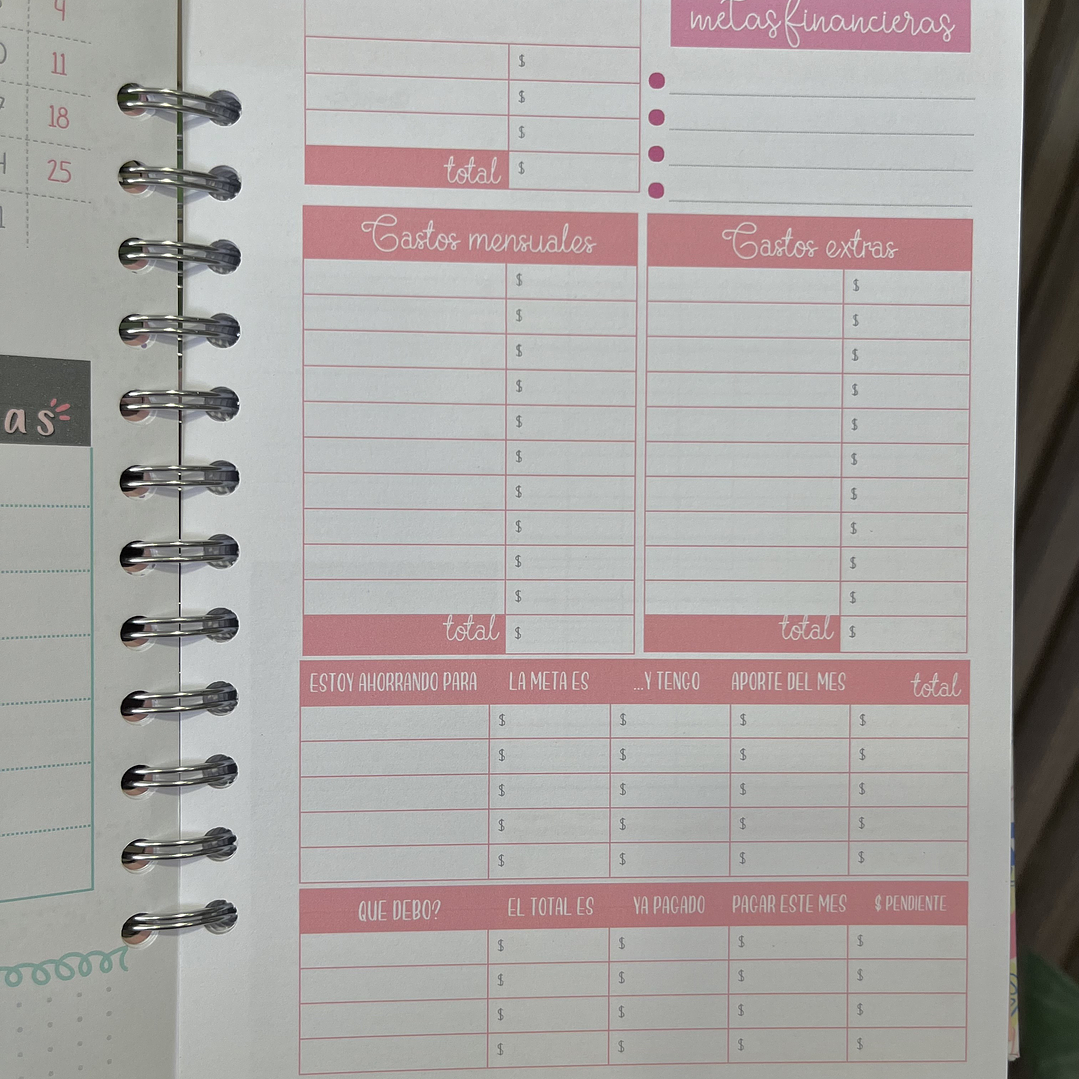 Planner 2026 Lineas Colores  8