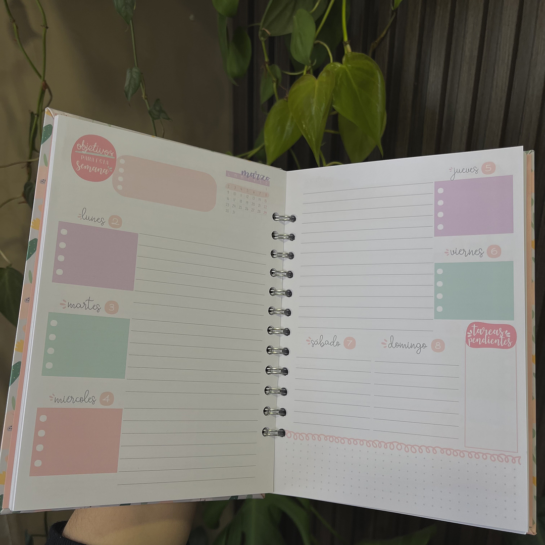 Planner 2026 Flores Vintage 11