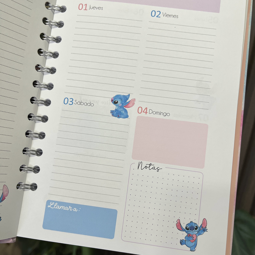 Agenda 2026 inspirada en Stitch 8