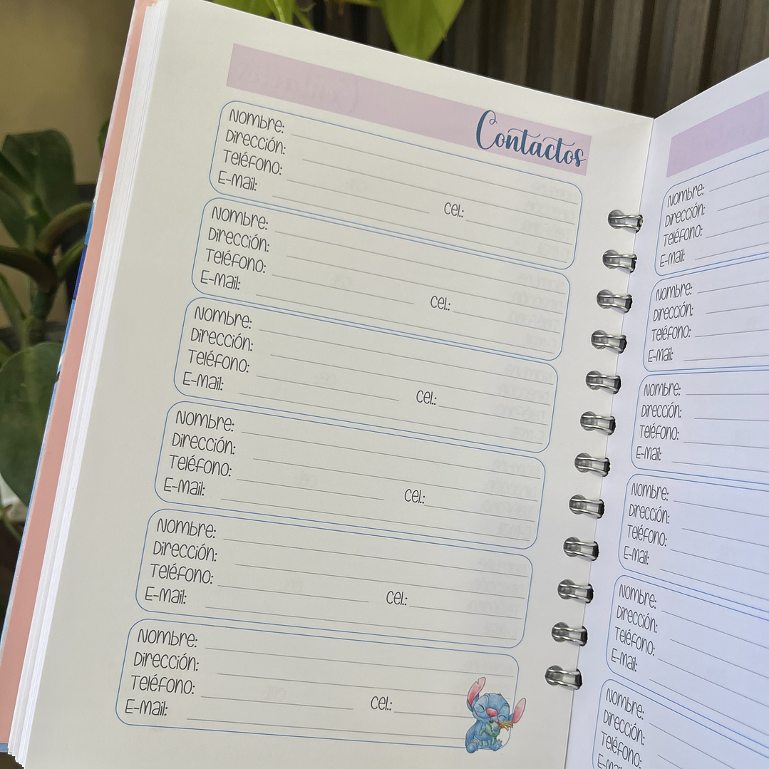 Agenda 2026 inspirada en Stitch 9