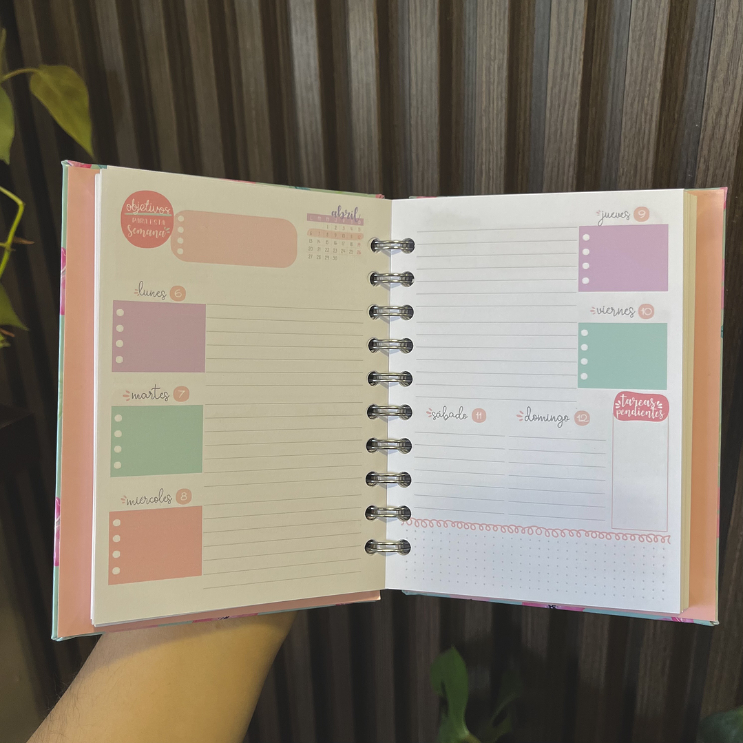 Miniplanner 2026 Semana vista líneas 20