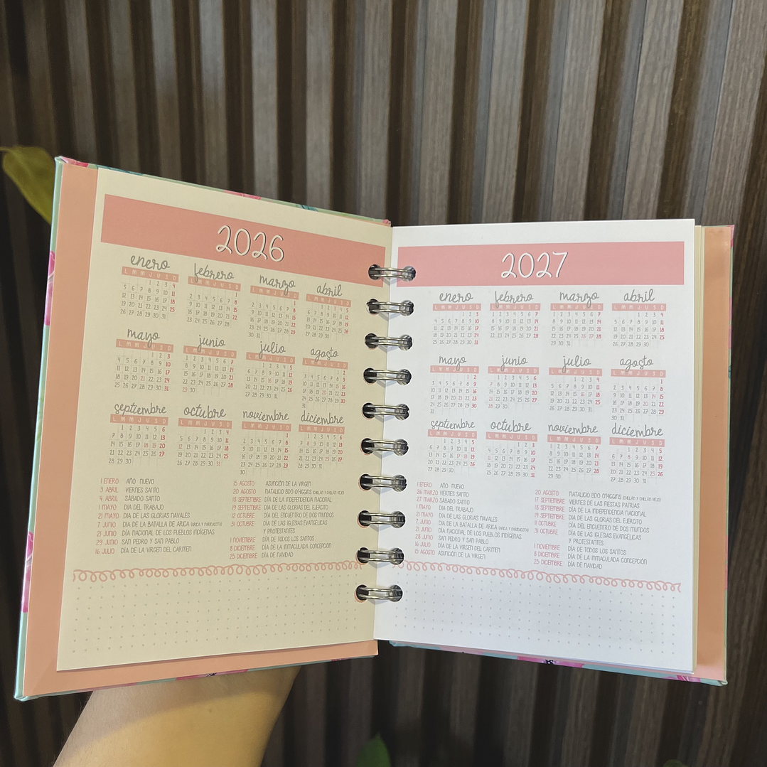 Miniplanner 2026 Semana vista puntos 20