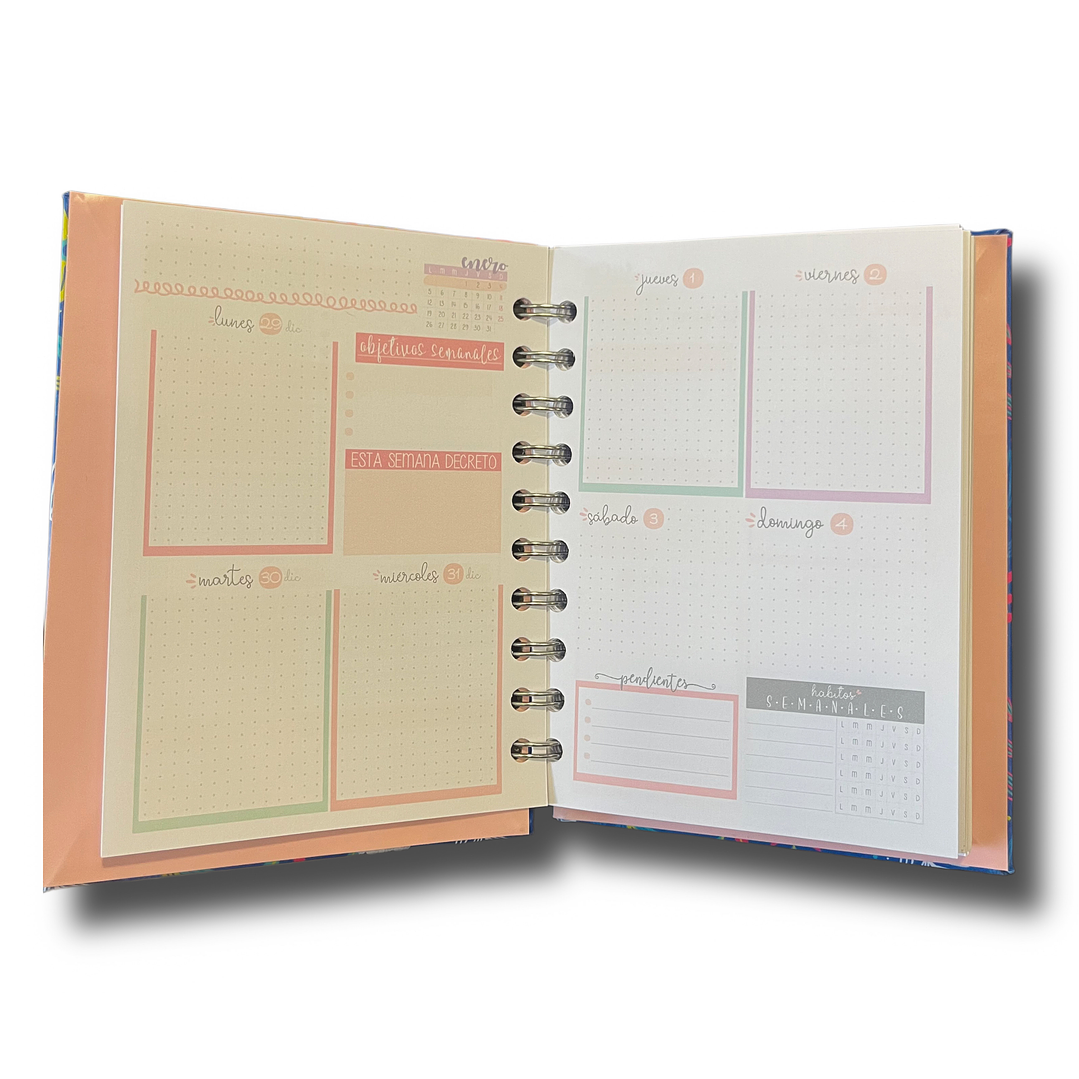 Miniplanner 2026 Semana vista puntos 1