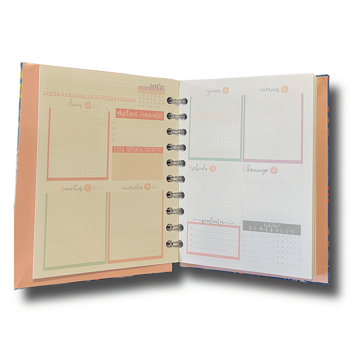 Miniplanner 2026 Semana vista puntos 1