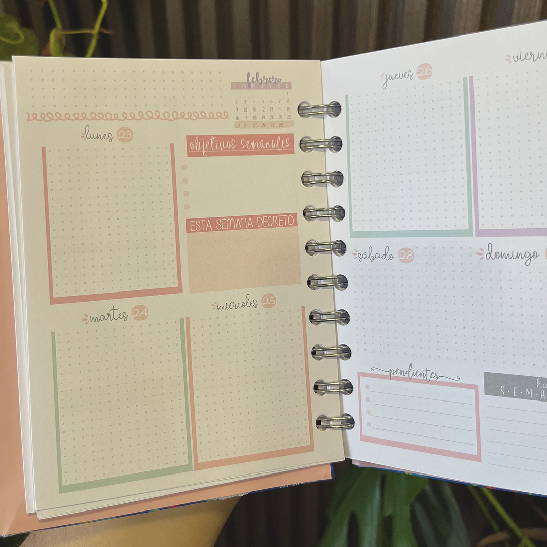 Miniplanner 2026 Semana vista puntos 24