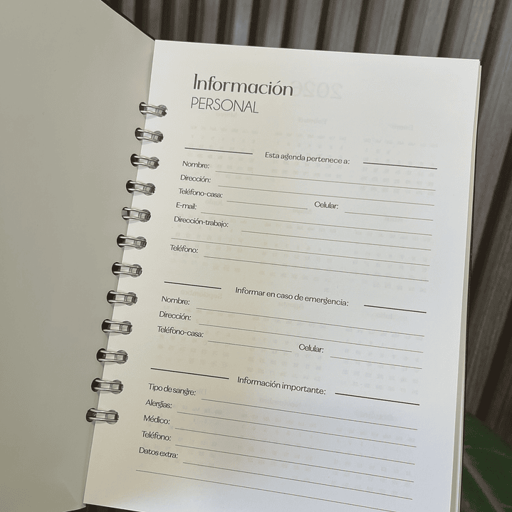 Planner 2026 Hombre 8