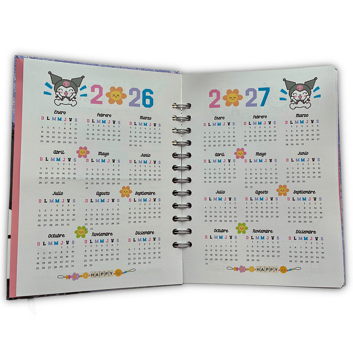 Agenda 2026 Glitter Kuromi 2