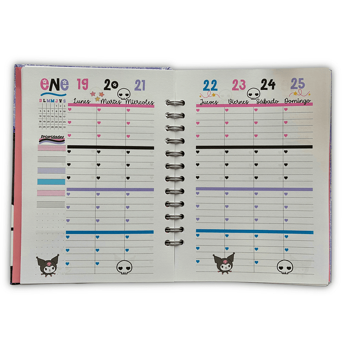 Agenda 2026 Glitter Kuromi 6