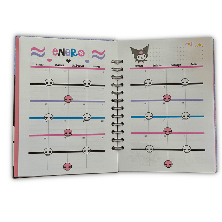 Agenda 2026 Glitter Kuromi 7