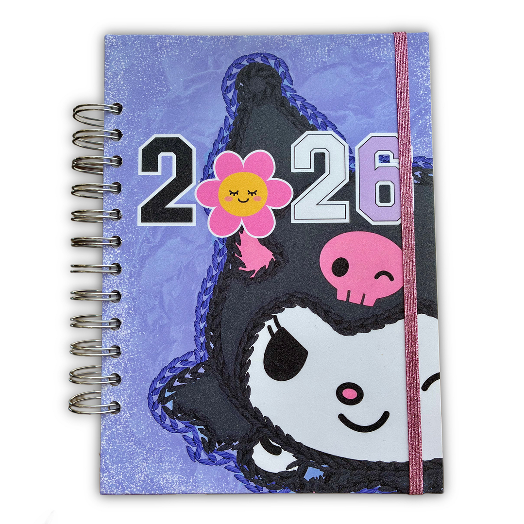 Agenda 2026 Glitter Kuromi 1