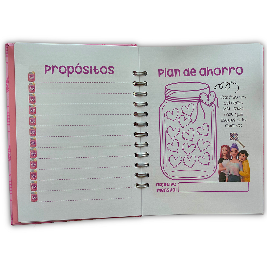 Agenda 2026 Guerreras K-Pop Glitter 6