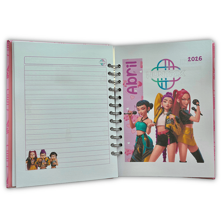 Agenda 2026 Guerreras K-Pop Glitter 7