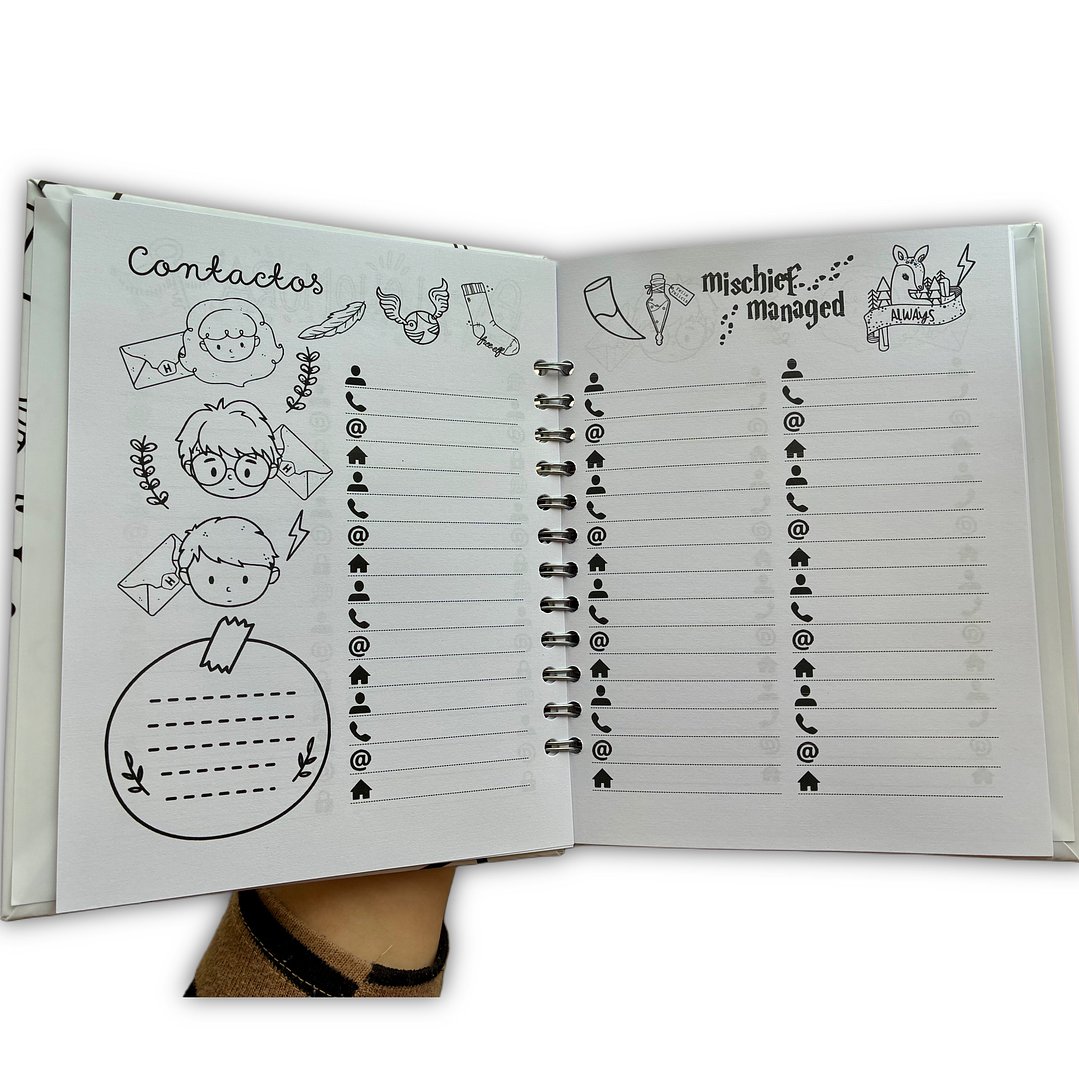 Agenda 2026 Harry Potter para colorear  8