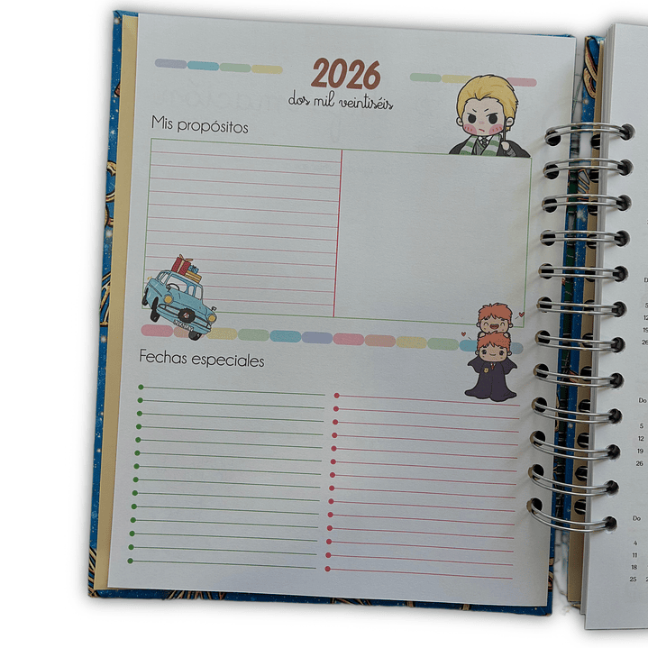 Agenda 2026 inspirada en Harry Potter 7
