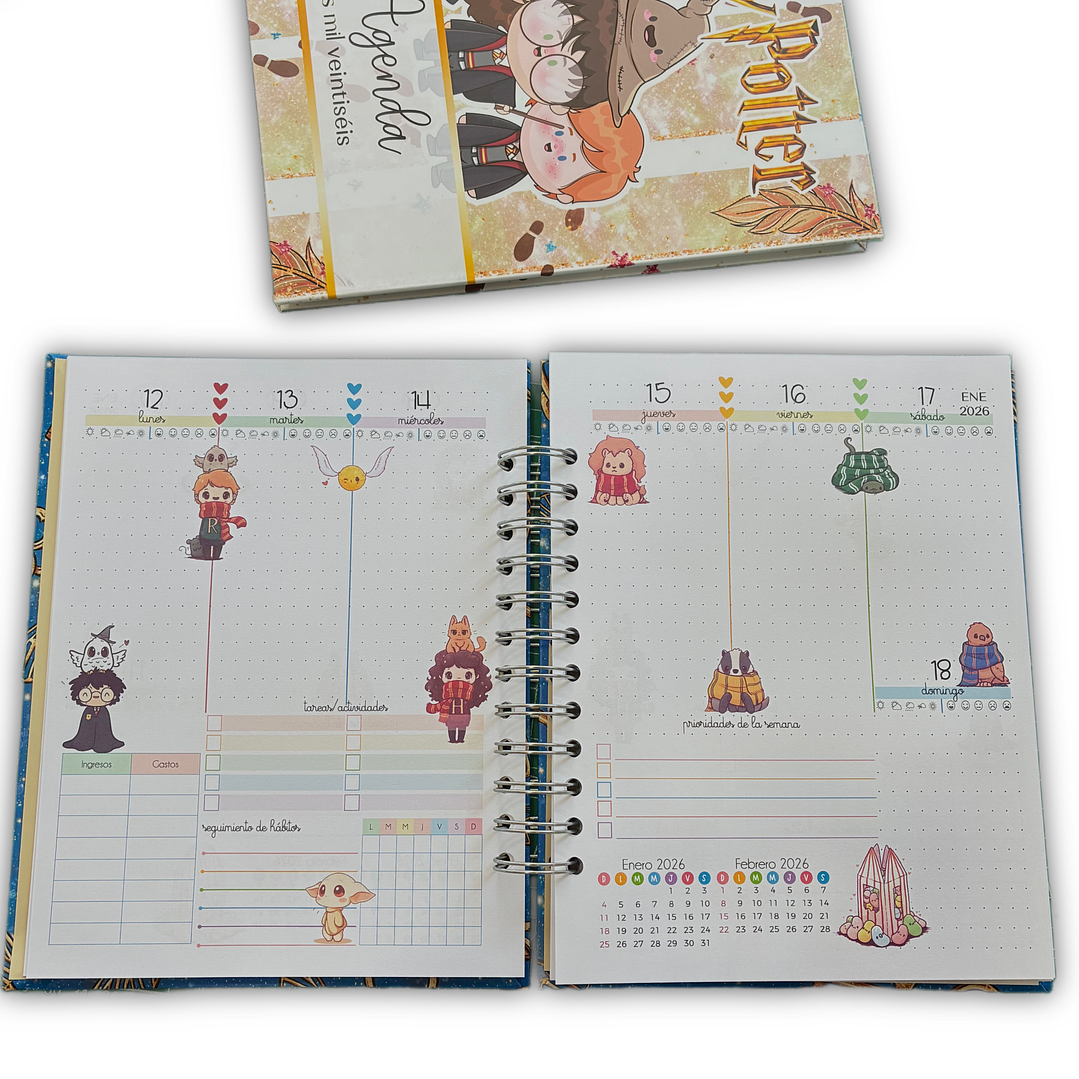 Agenda 2026 inspirada en Harry Potter 3