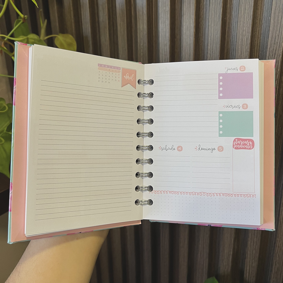 Miniplanner 2026 Semana vista líneas 21