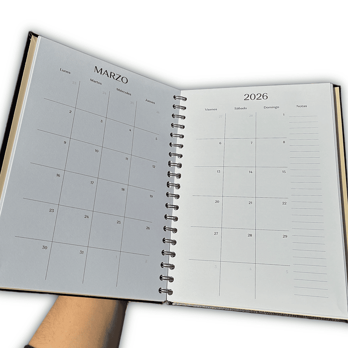 Planner 2026 Hombre Semana Vista con horario (25x18cms) 2
