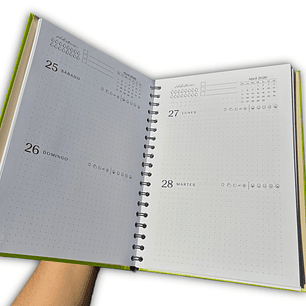 Planner 2026 Hombre 2 días por página (25x18cms)