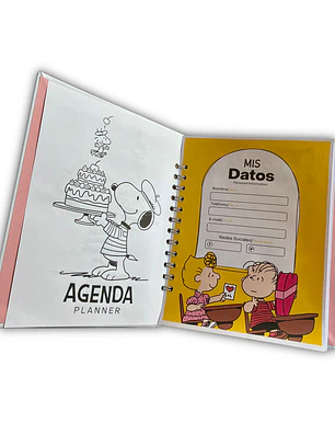 Planner Snoopy - sin fechas 