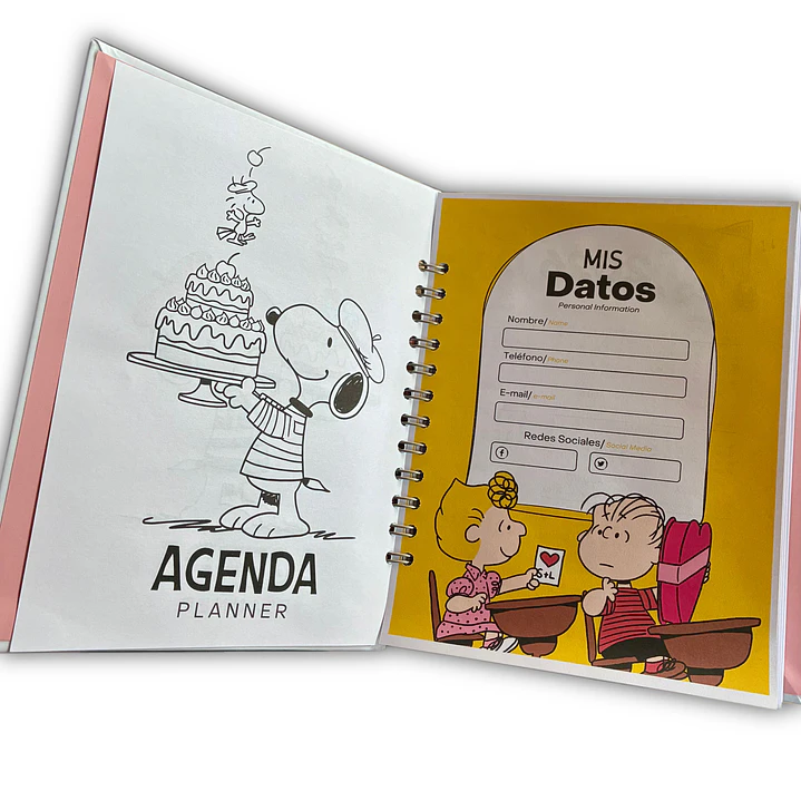 Planner Snoopy - 10 meses (Sin fecha)  2