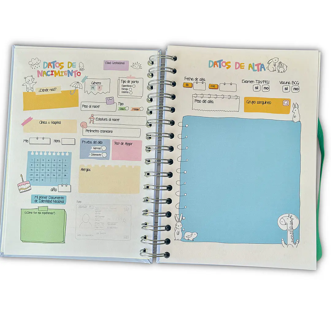 Carnet Pediátrico + Libro de recuerdos Niño 2