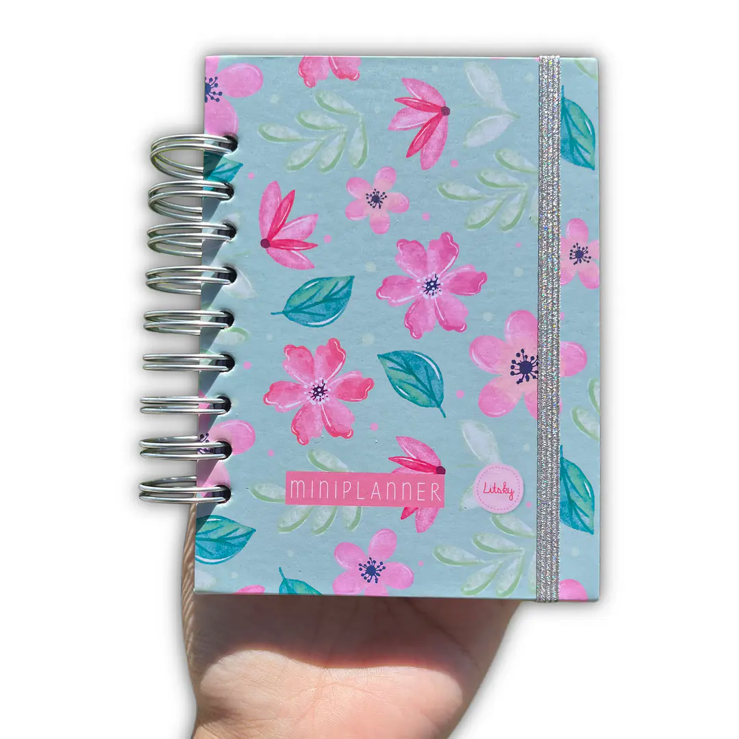Miniplanner Sin fecha - Estilo Puntos - Flores 1