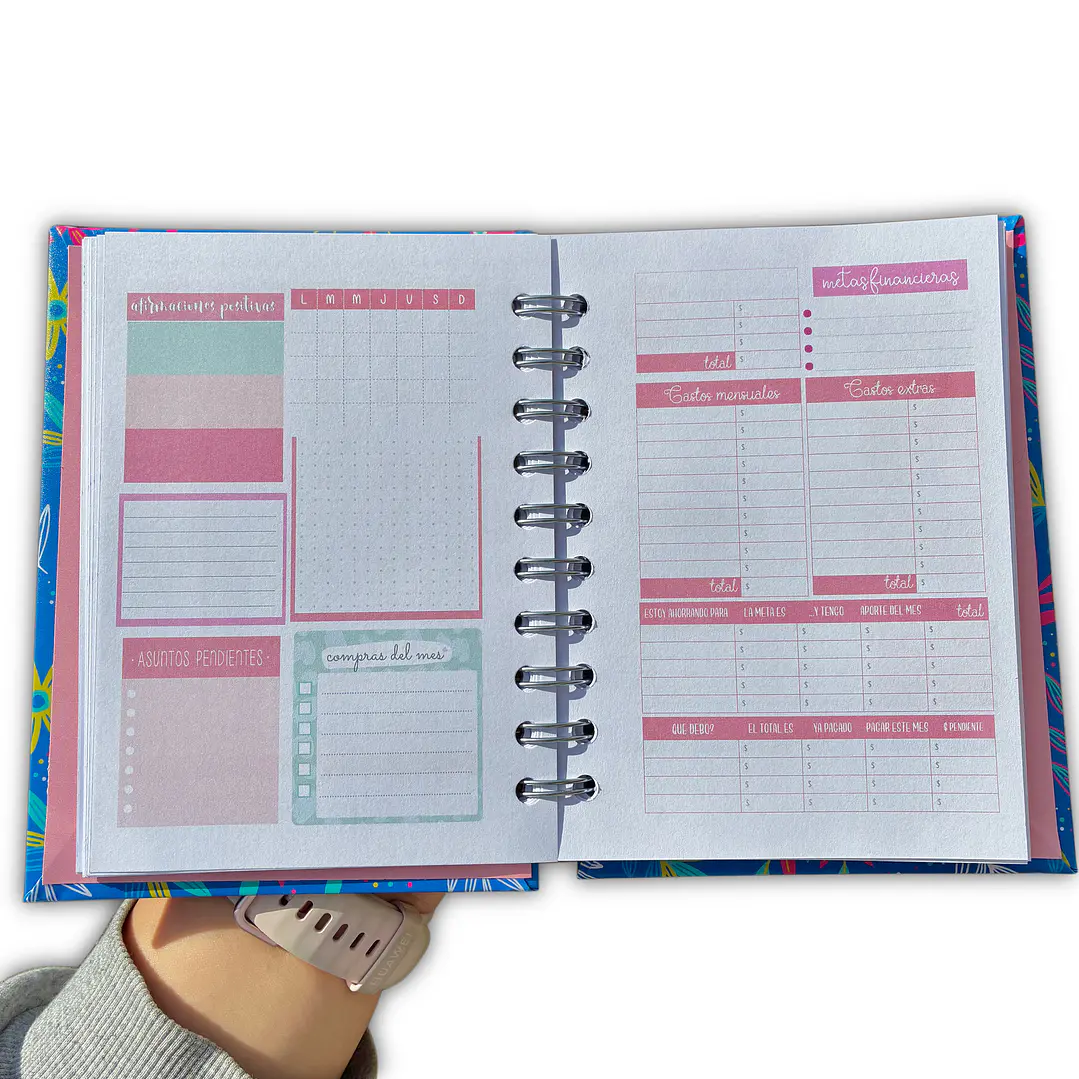 Miniplanner Sin fecha - Edición Líneas - Tricolor  3
