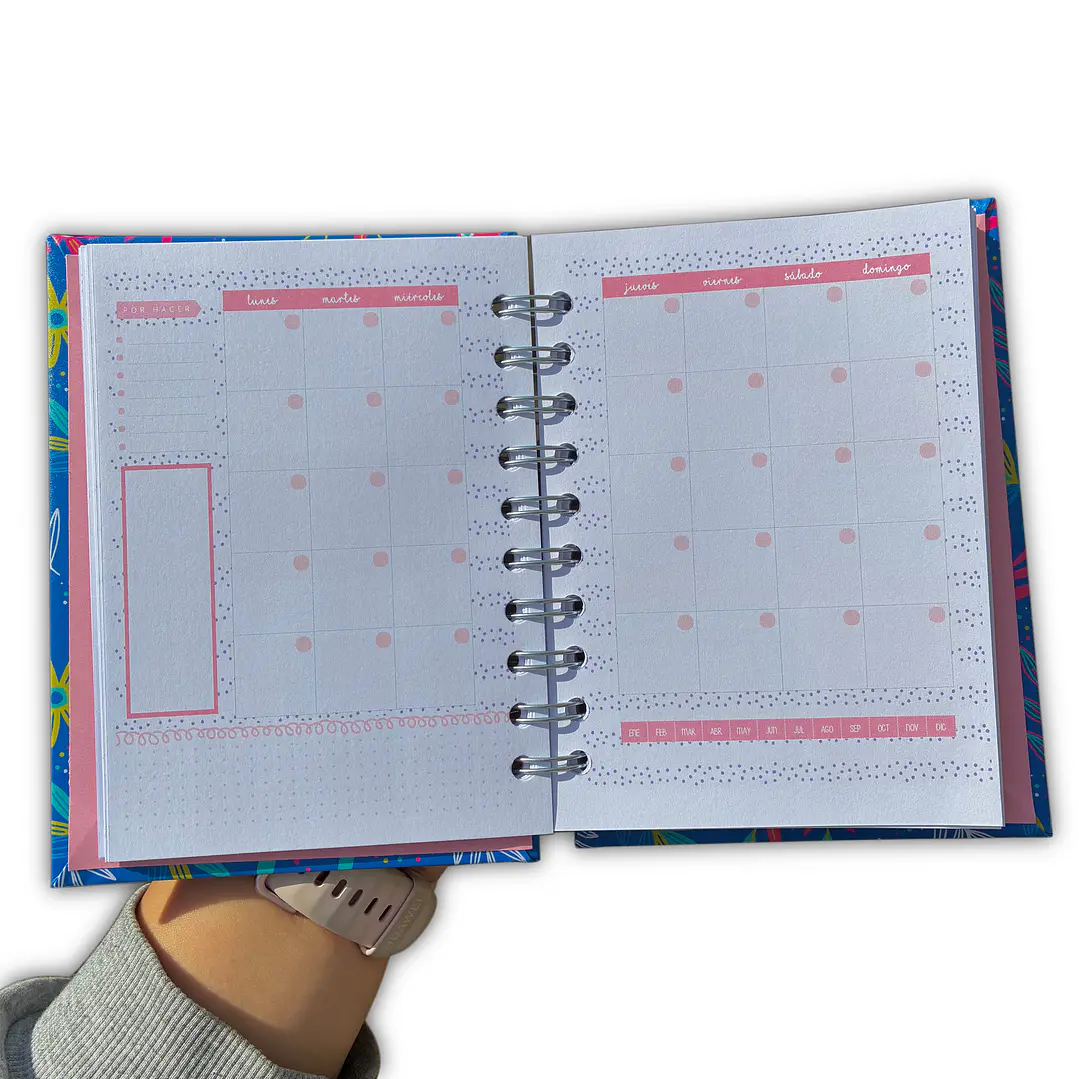 Miniplanner Sin fecha - Edición Líneas - Tricolor  4