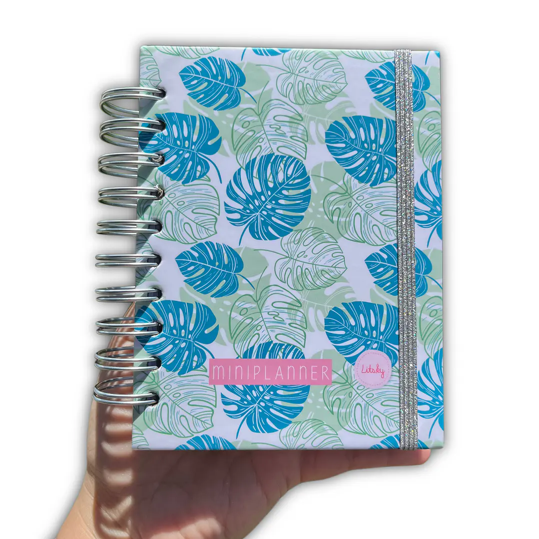 Miniplanner sin fecha - Estilo líneas - Monstera 1