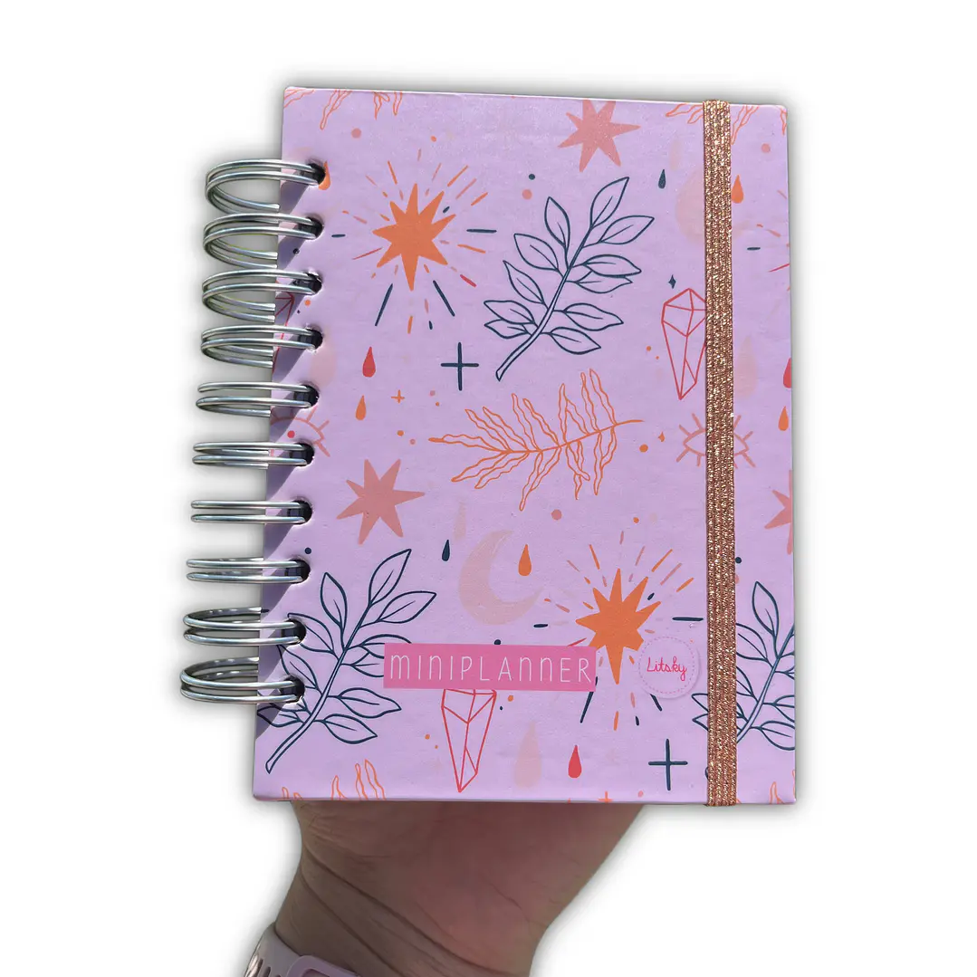 Miniplanner sin fecha - Edición líneas - Estelar rosado  1