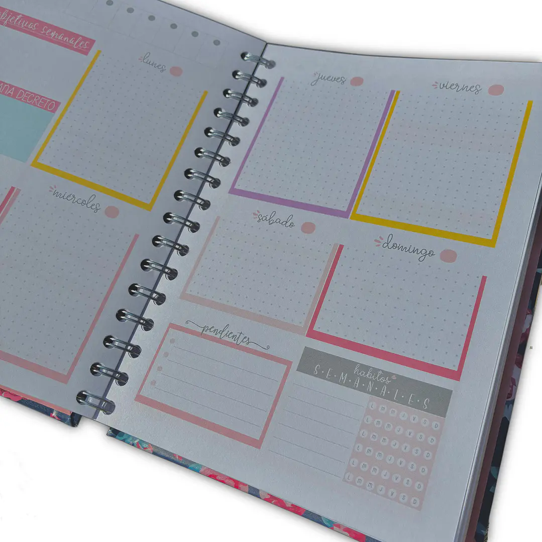 Planner sin fecha - Flamenco - Estilo Puntos 4
