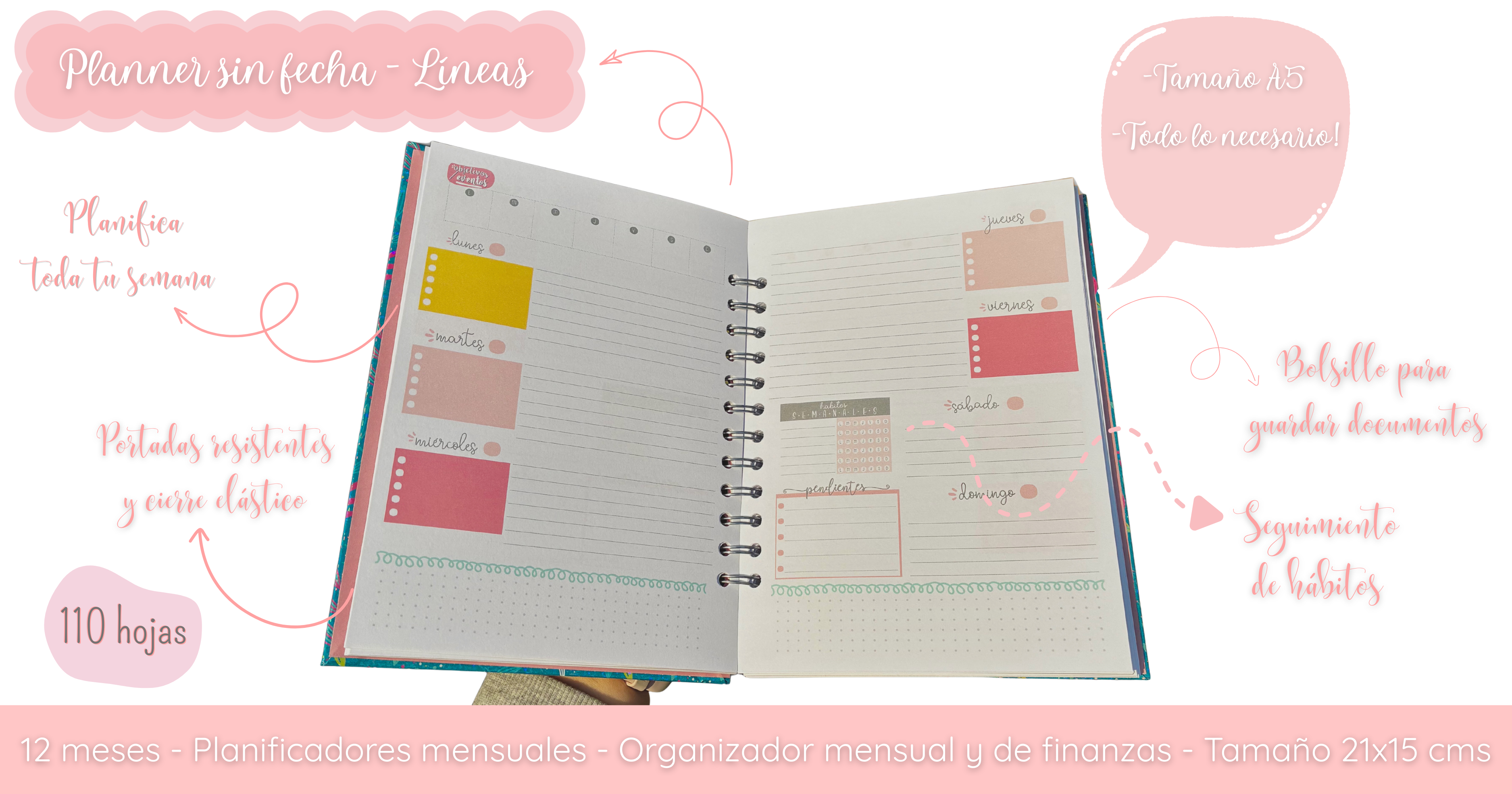 Planner sin fecha - Líneas