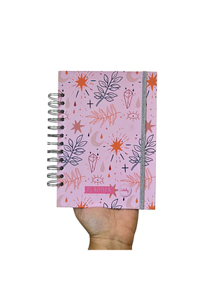 Planner sin fecha - Estelar rosado - Estilo líneas 