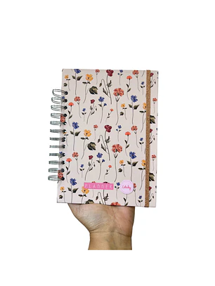 Planner sin fecha - Flores vintage - Líneas 