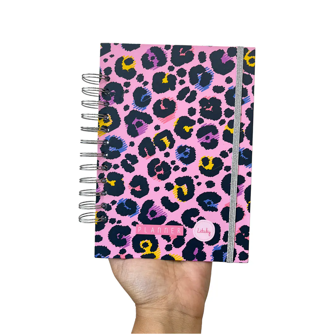 Planner sin fecha - Print rosa - Puntos 1