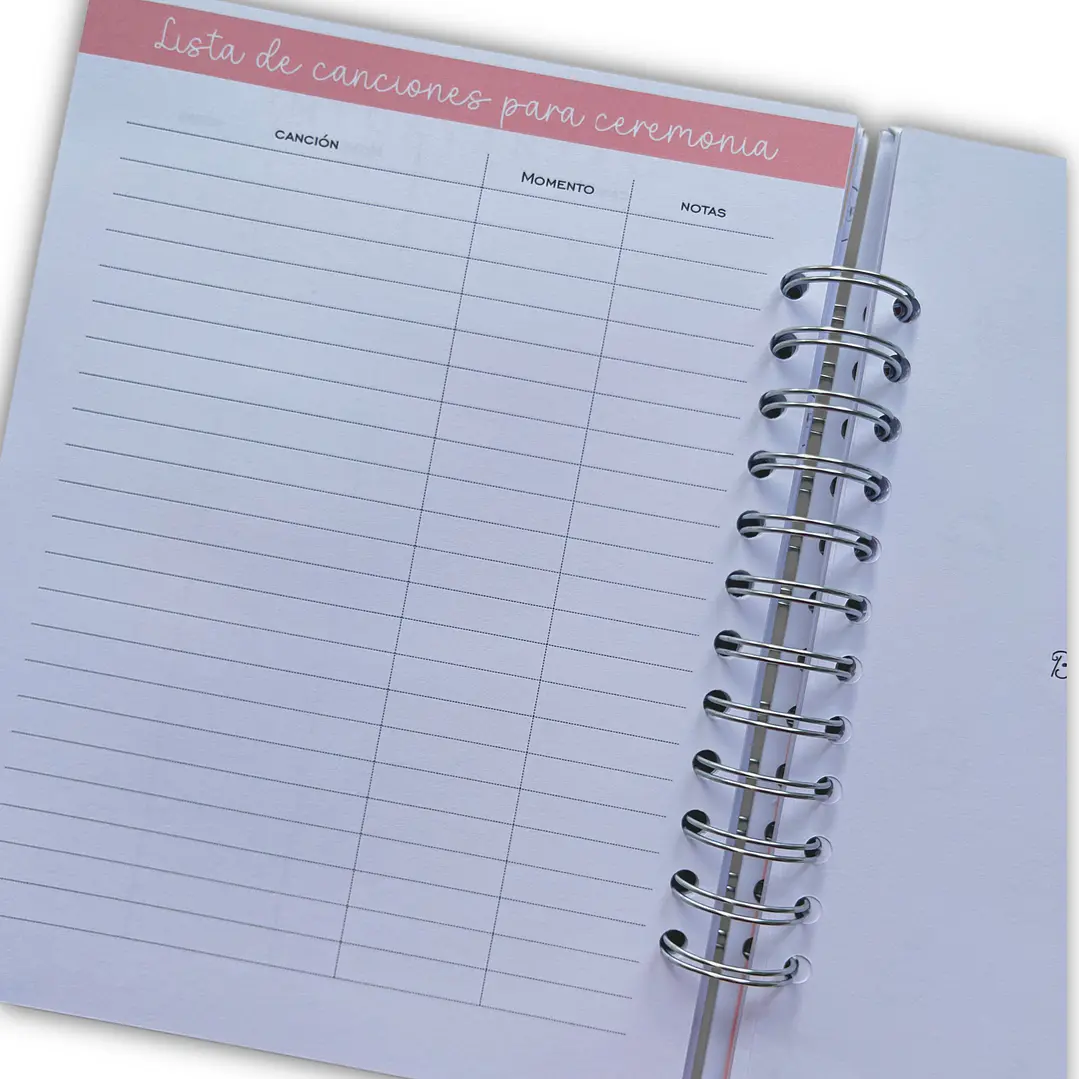 Planner de bodas Novios 9