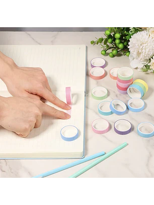 Washi tape 20 rollos tonos pastel