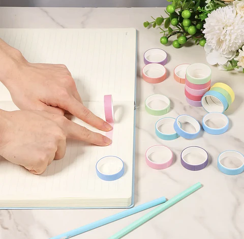 Washi tape 20 rollos tonos pastel
