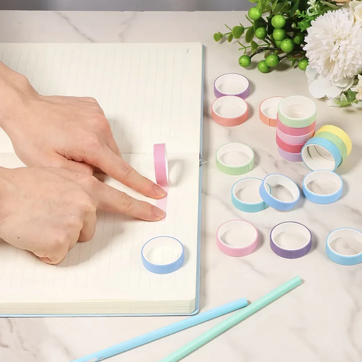 Washi tape 20 rollos tonos pastel 2