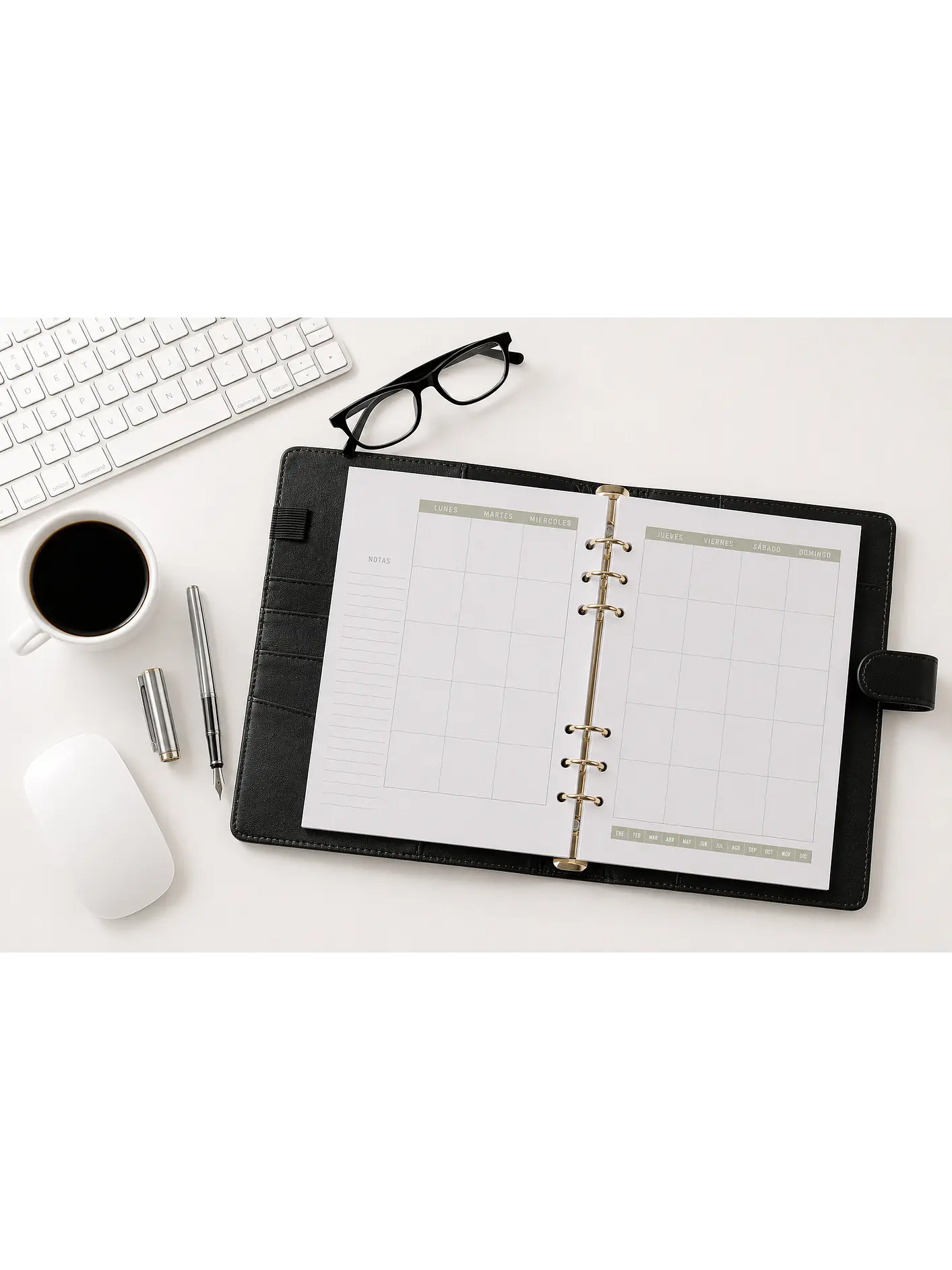 Binder Planner hombre sin fecha  2