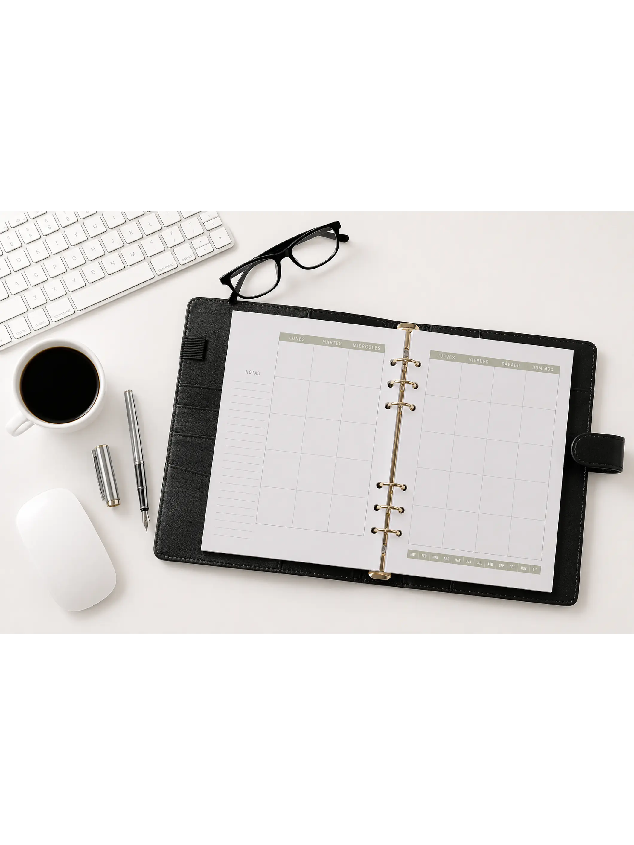 Binder Planner hombre sin fecha  2