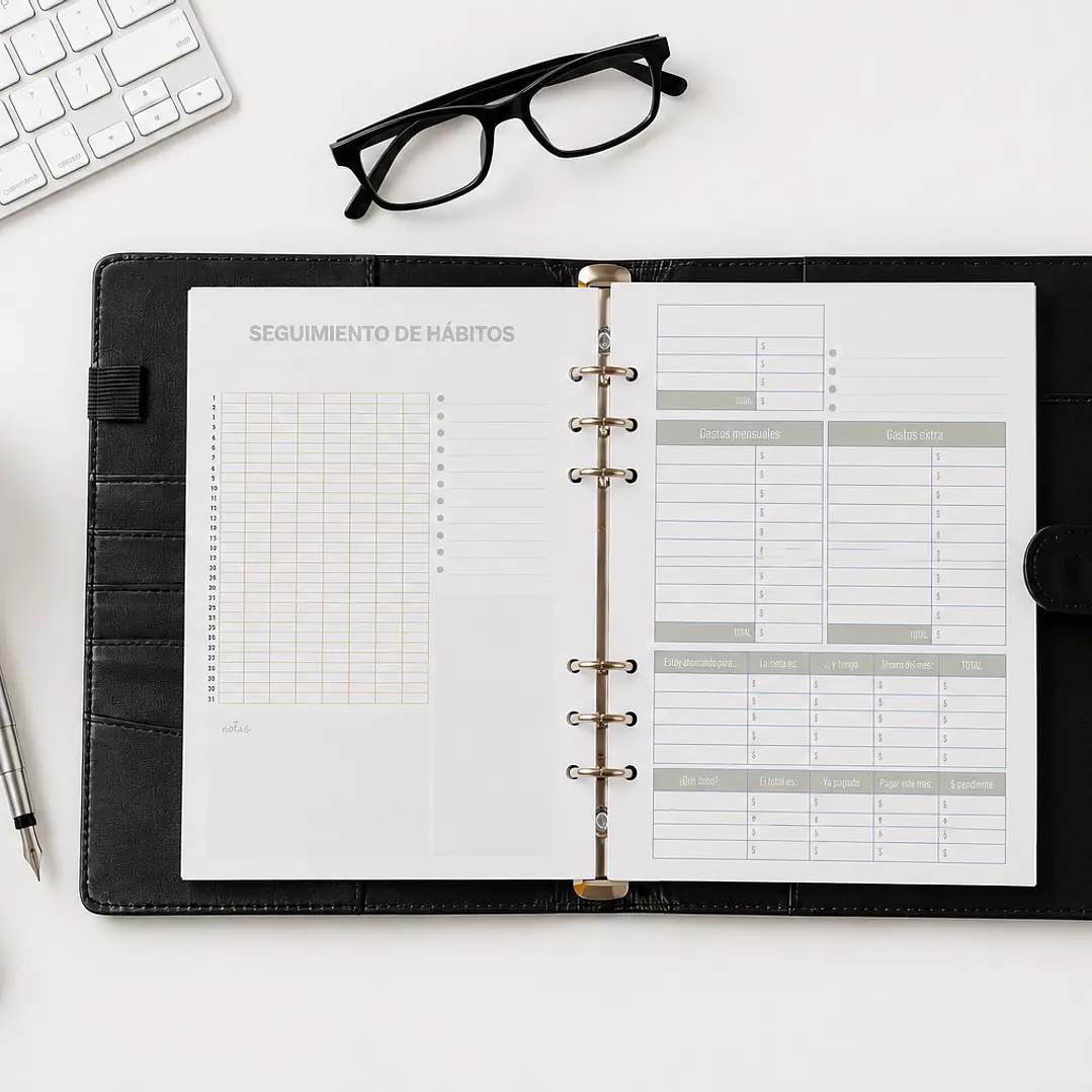 Binder Planner hombre sin fecha  3
